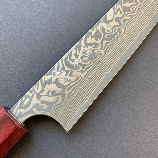 Sujihiki knife, SG2 powder steel, damascus finish - Kato