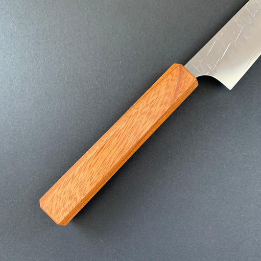 Petty knife, Cobalt special powder steel, tsuchime finish, mono keyaki handle - Yu Kurosaki