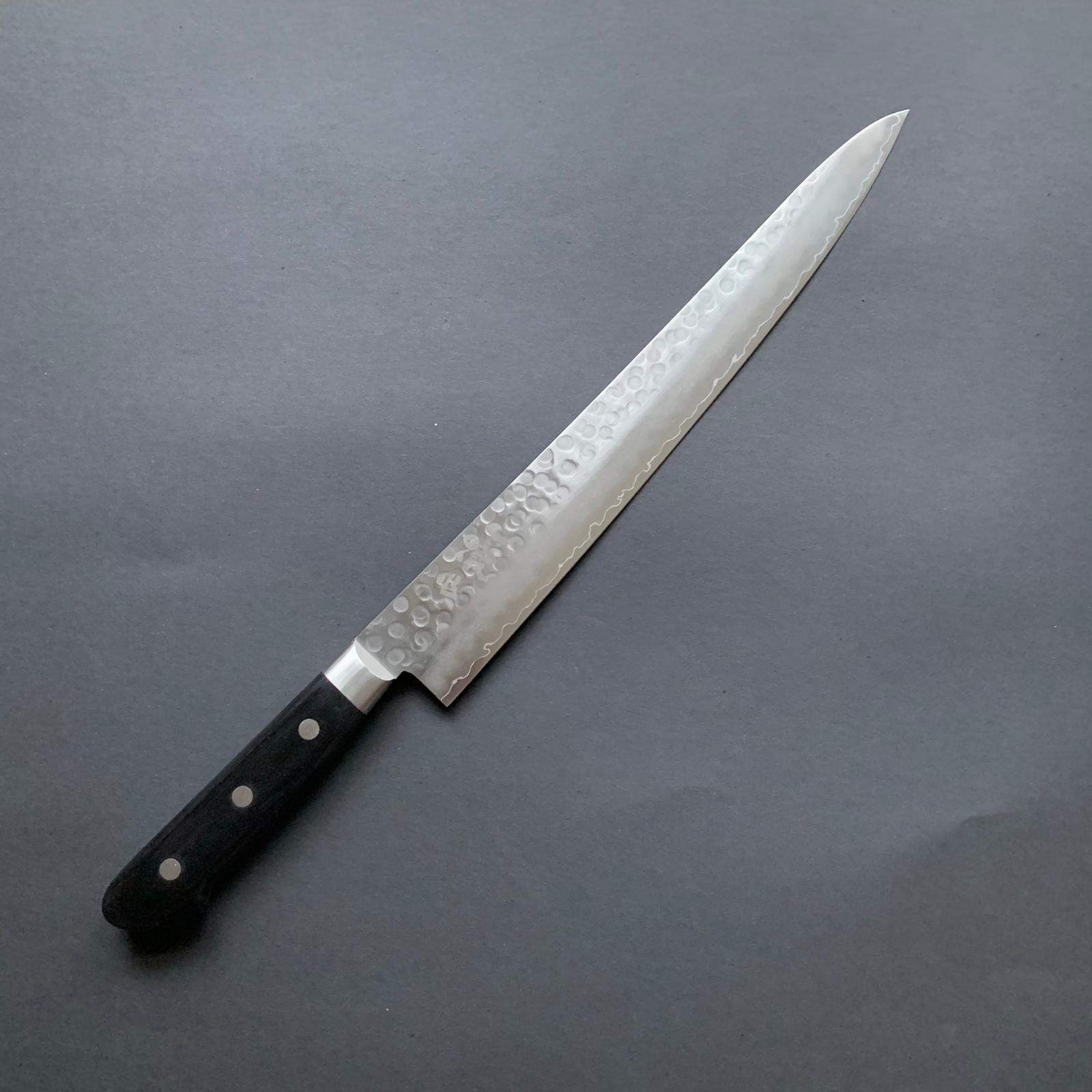 Sujihiki knife, 19C27 Stainless Steel, Tsuchime finish - Ittetsu