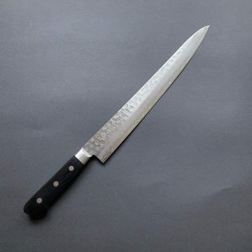 Sujihiki knife, 19C27 Stainless Steel, Tsuchime finish - Ittetsu