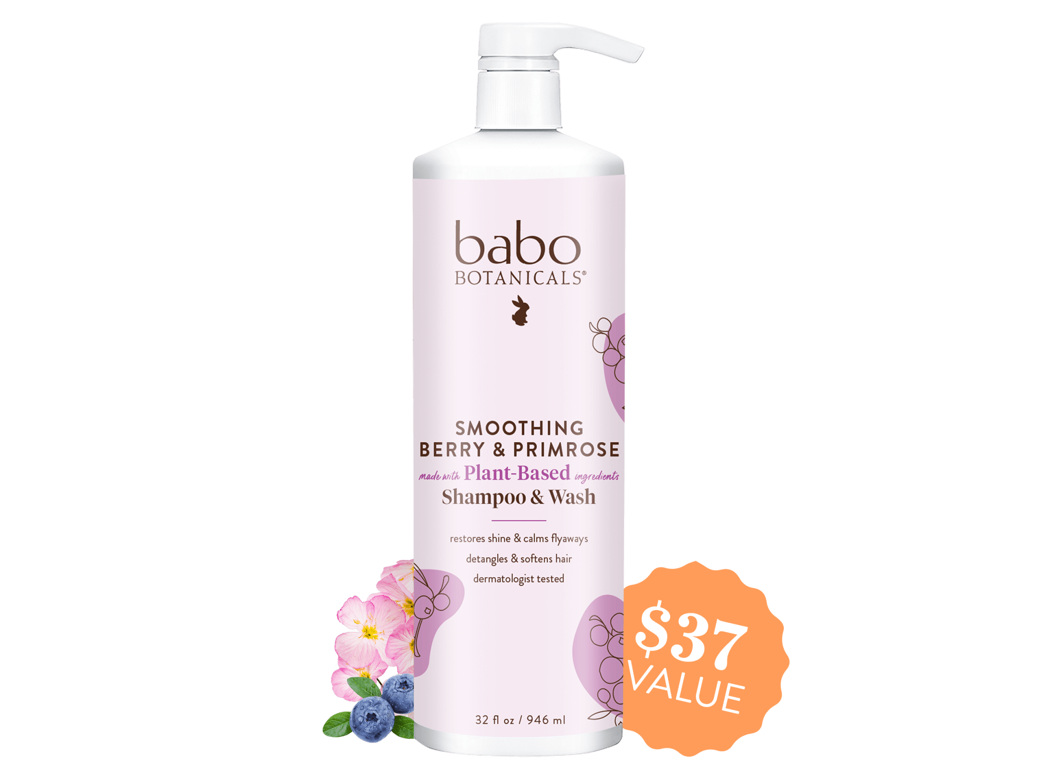 Smoothing Berry & Primrose Shampoo & Wash - 32oz