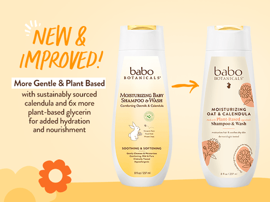 Moisturizing Oat & Calendula Shampoo & Wash - 8oz