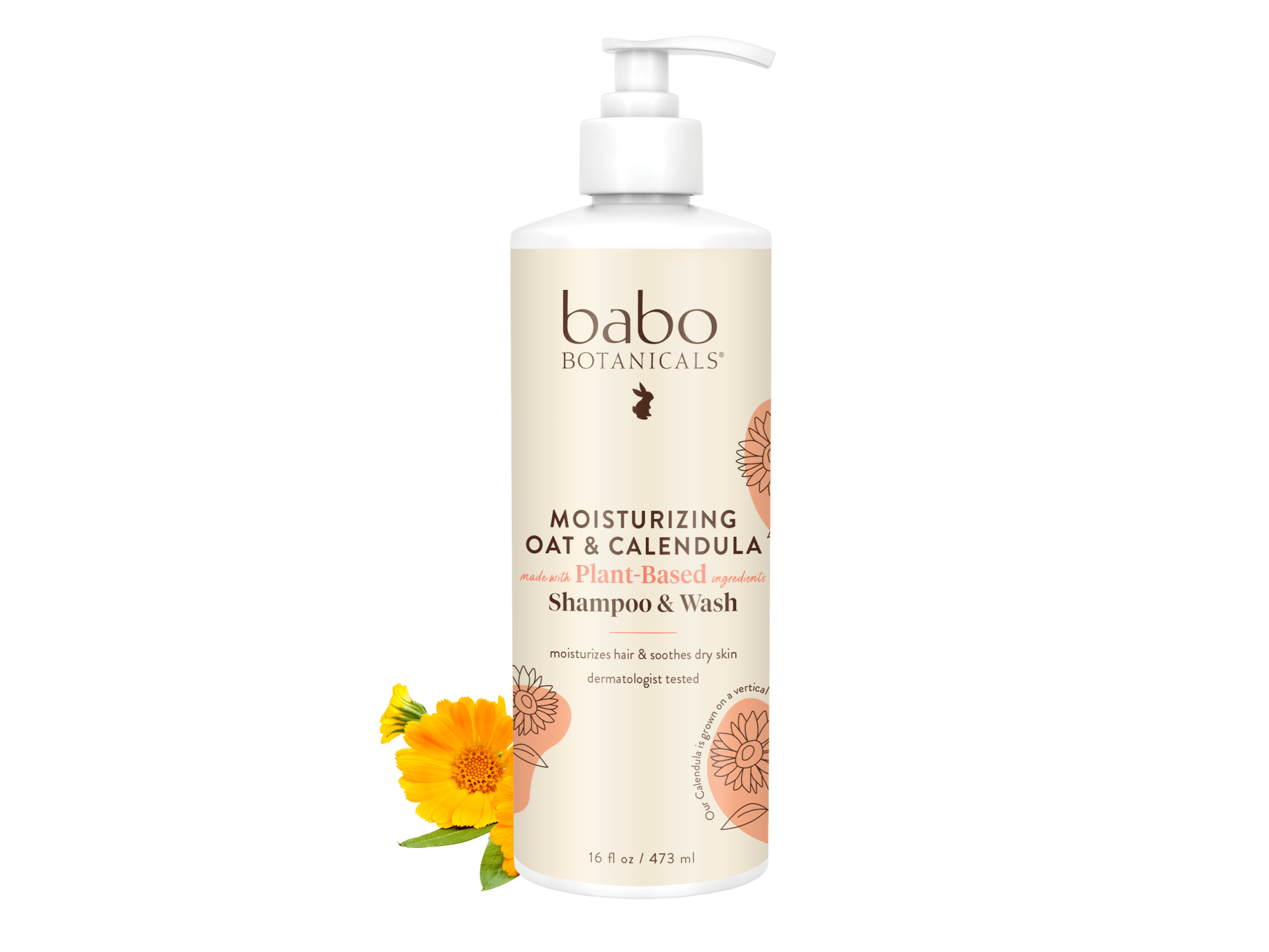 Moisturizing Oat & Calendula Shampoo & Wash - 16oz