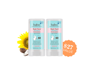 Sensitive Baby Mineral Sunscreen Stick SPF50 Duo
