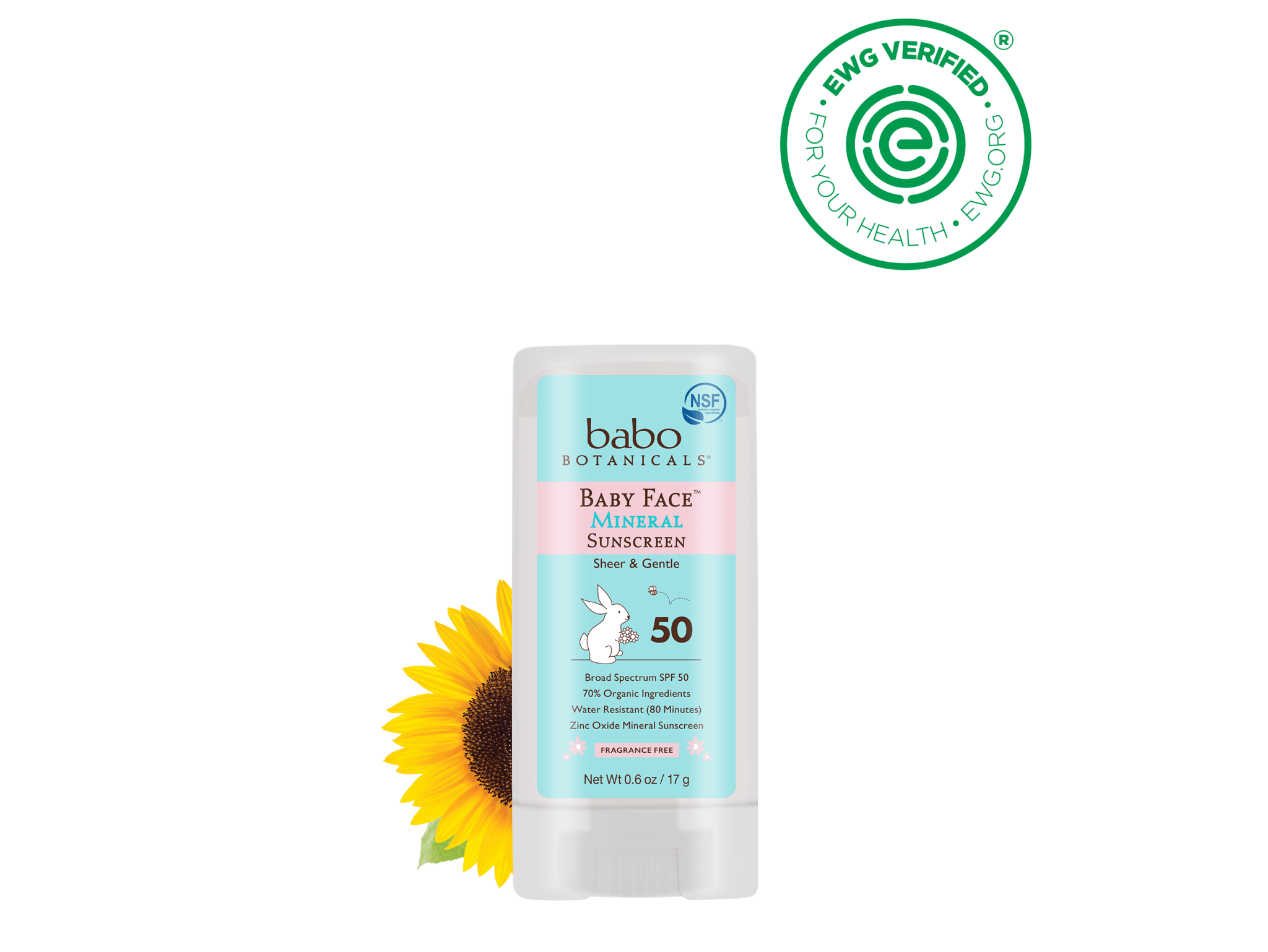Sensitive Baby Mineral Sunscreen Stick SPF50