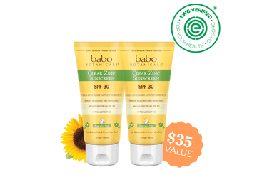 Sheer Zinc Mineral Sunscreen Lotion SPF30 Duo