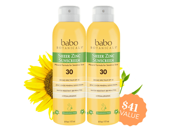Sheer Zinc Mineral Sunscreen Spray SPF30 Duo