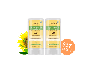 Super Shield Mineral Sunscreen Sport Stick SPF50 Duo