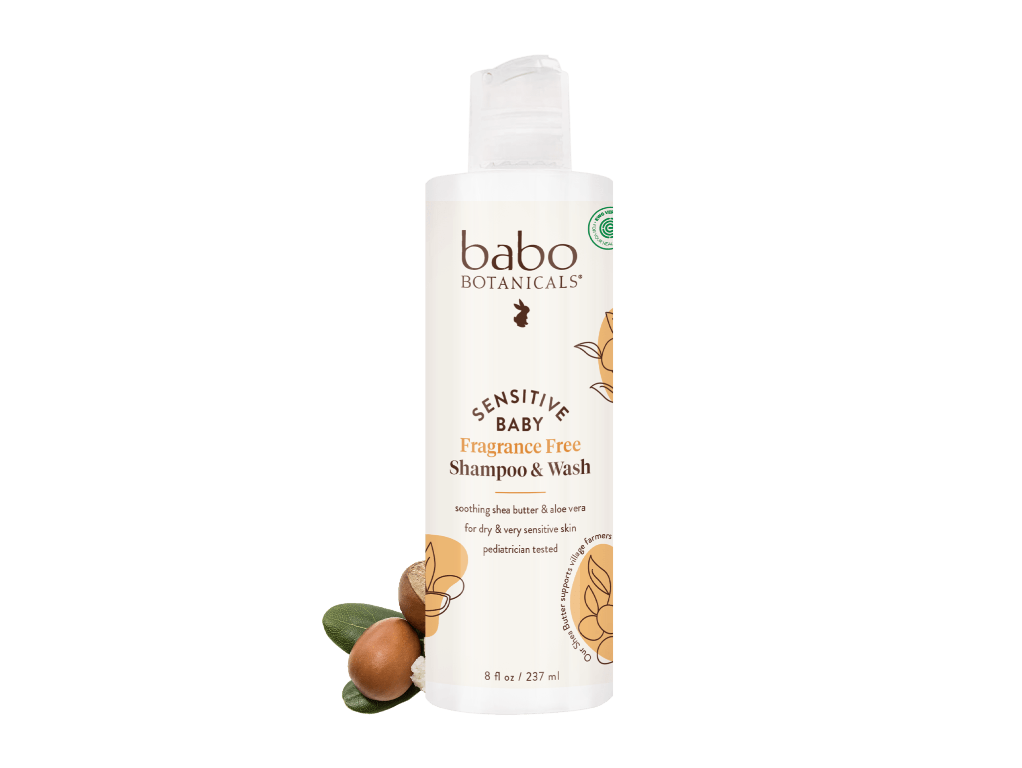 Sensitive Baby Fragrance-Free Baby Shampoo & Wash - 8oz