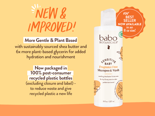 Sensitive Baby Fragrance-Free Baby Shampoo & Wash - 8oz