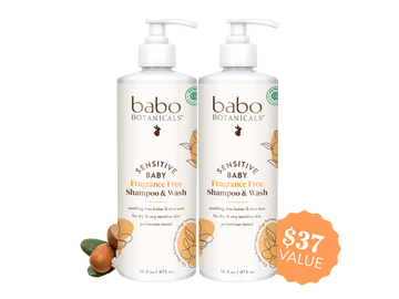 Sensitive Baby Fragrance-Free Baby Shampoo & Wash Duo