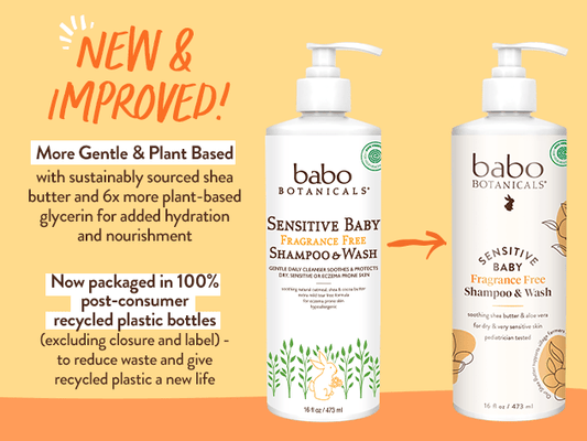 Sensitive Baby Fragrance-Free Baby Shampoo & Wash Duo