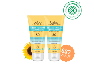 Sheer Mineral Sunscreen Lotion SPF50 Duo