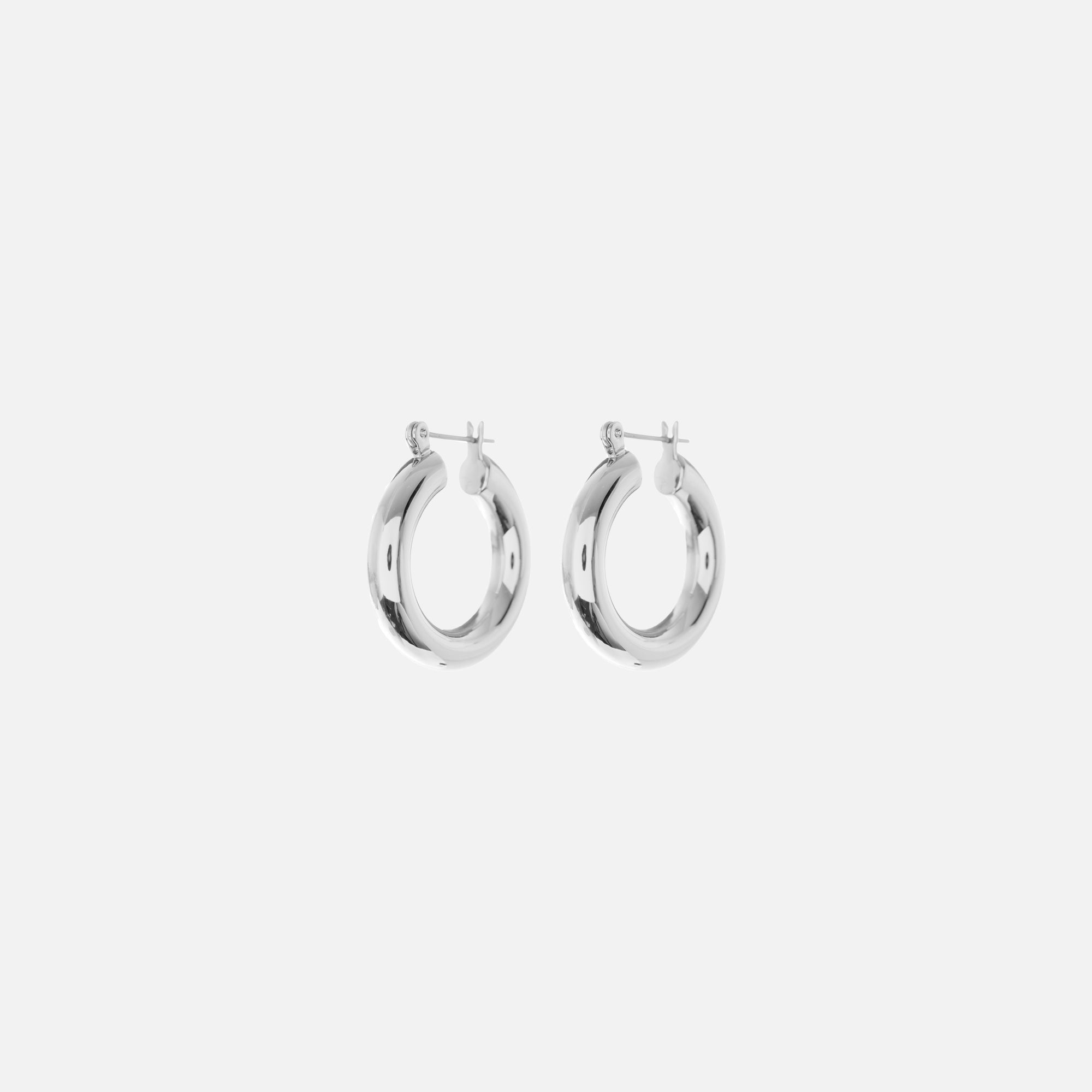 Luv AJ Baby Amalfi Hoop Earrings - Silver
