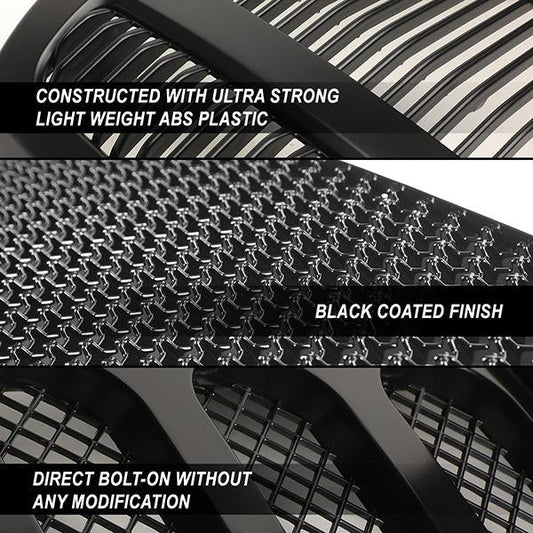 99-02 Chevy Silverado 1500 2500 LD 00-06 Tahoe LED DRL Front Grille - Badgeless Vertical