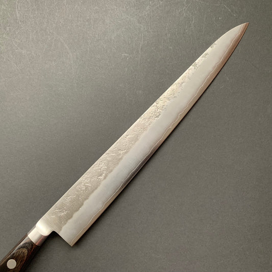 Sujihiki knife, Ginsan stainless steel, nashiji finish - Ohishi