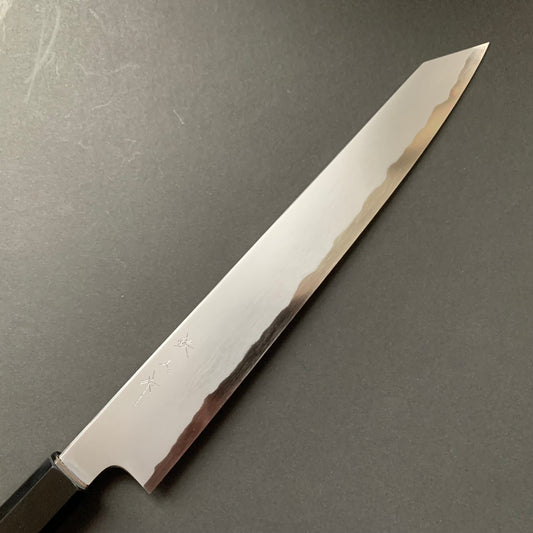 Kiritsuke Sujihiki Knife, Aogami 2 with Iron cladding, Kasumi finish - Tetsujin Hamono