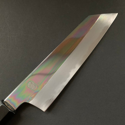 Bunka Knife, Shirogami 2 with iron cladding, mirror polished finish, Choyo range - Sakai Kikumori