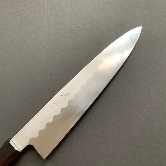 Honyaki Gyuto knife, Shirogami 3 Carbon steel, mirror polish finish - Ikeda