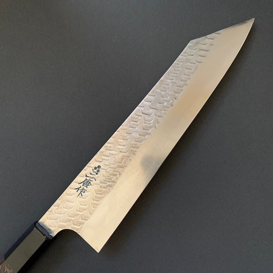 Kiritsuke knife, stamped SG2 powder steel, tsuchime finish - Nigara