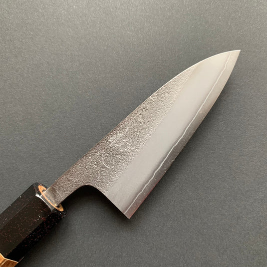 Pairing knife, Shirogami 2 with stainless steel cladding, nashiji finish - Yoshikane