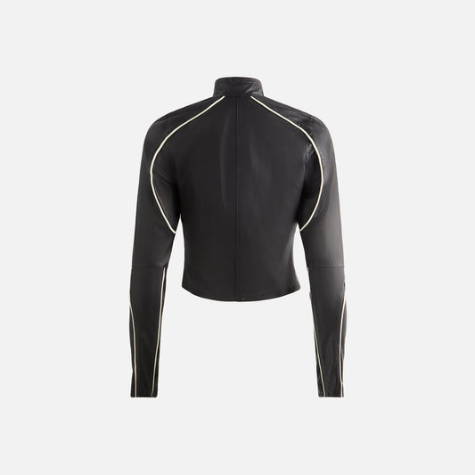 Kith Women Idra Stretch Leather Zip Up - Black