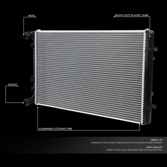 00-06 Audi TT 99-10 Volkswagen Golf City GTI Jetta AT MT Aluminum Radiator - 2265