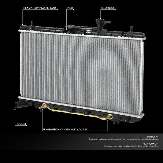 01-05 Hyundai Accent 1.6L AT Aluminum Radiator - 2338