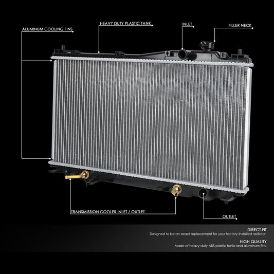 01-05 Honda Civic 1.7L AT Aluminum Radiator - 2354