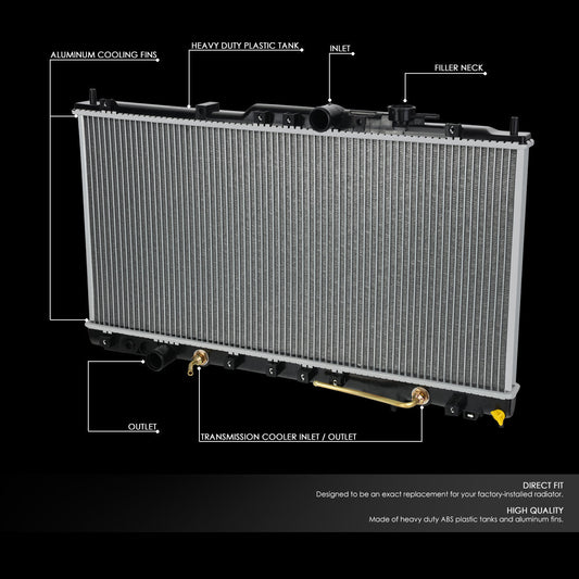 00-05 Mitsubishi Eclipse Chrysler Sebring Dodge Stratus V6 AT Aluminum Radiator - 2410