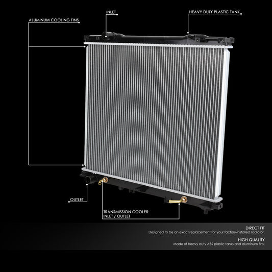 03-06 Kia Sorento 3.5L AT Aluminum Radiator - 2585