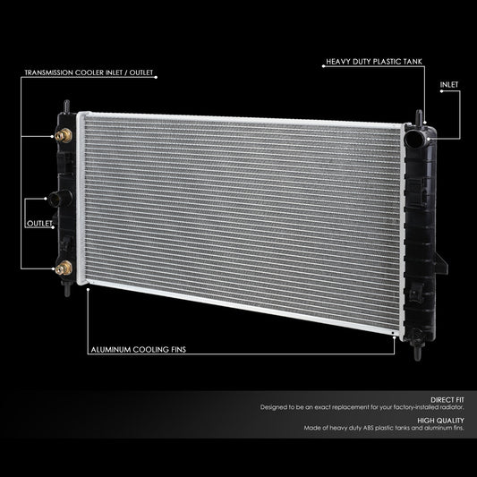 05-10 Chevy Cobalt 07-10 Pontiac G5 AT 2.2L 2.4L AT Aluminum Radiator - 2608