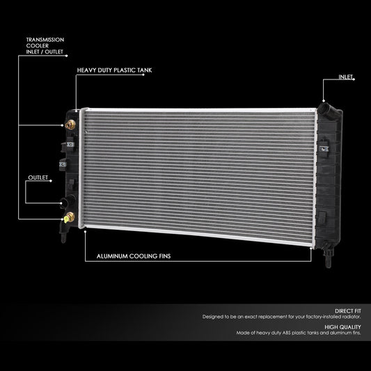 05-18 Buick Allure 06-11 Chevy Impala 06-07 Monte Carlo AT Aluminum Radiator - 2827