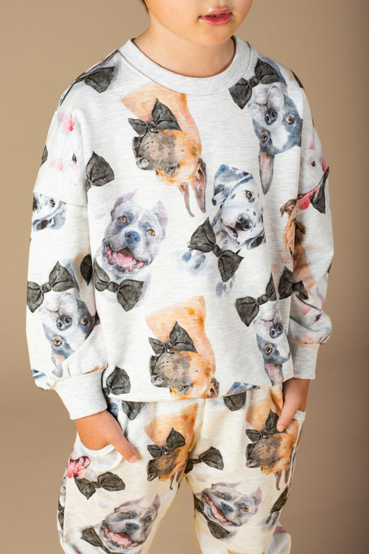 BLACK TIE PUPS SWEATSHIRT