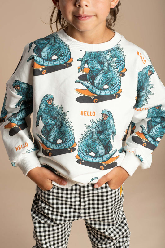 HELLO DINO SWEATSHIRT