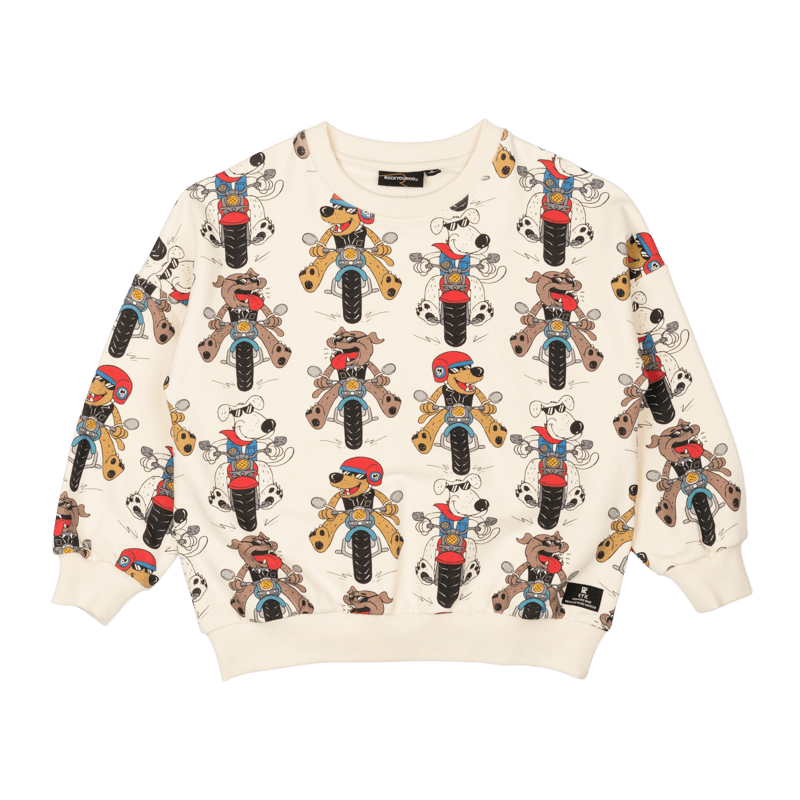 PUPS ON BIKES SWEATSHIRT