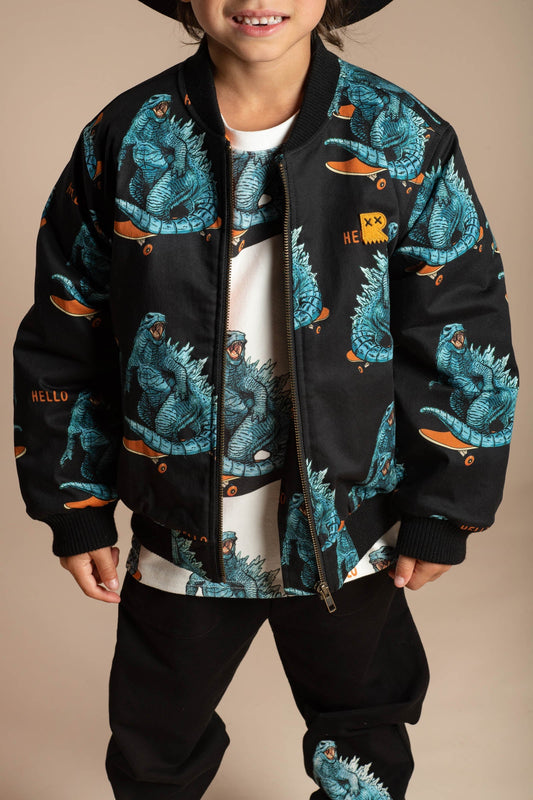 HELLO DINO ZIP FRONT JACKET