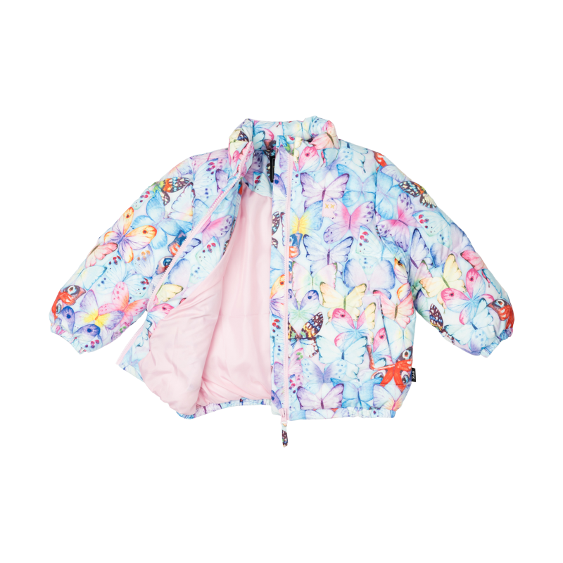 PASTEL BUTTERFLIES PUFFER JACKET