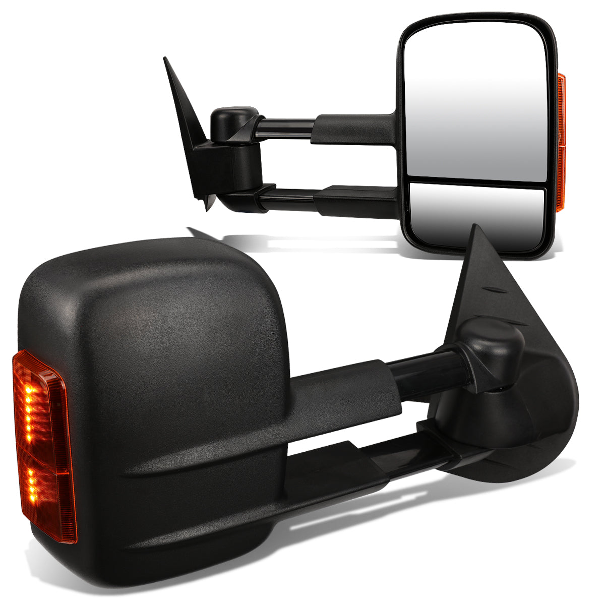 Manual Towing Mirrors (Pair)<br>07-13 Chevy Silverado Tahoe, GMC Sierra Yukon