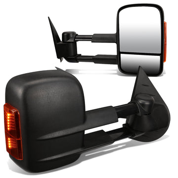 Manual Towing Mirrors (Pair)<br>07-13 Chevy Silverado Tahoe, GMC Sierra Yukon