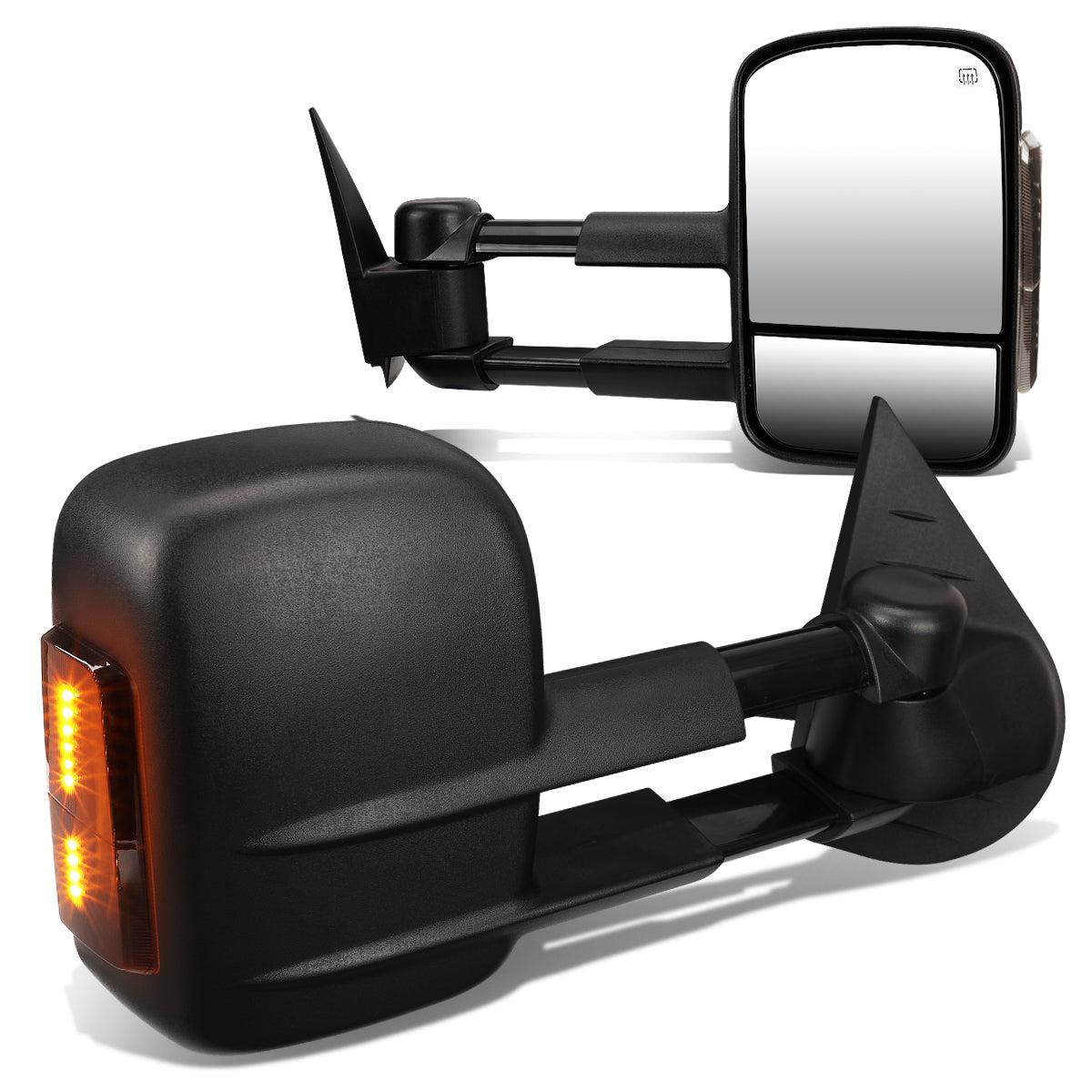 Powered Heated Towing Mirrors (Pair)<br>07-13 Chevy Silverado Tahoe, GMC Sierra Yukon