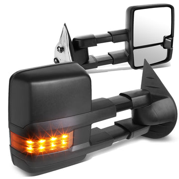 Manual Towing Mirrors (Pair)<br>07-13 Chevy Silverado 1500, GMC Sierra 1500