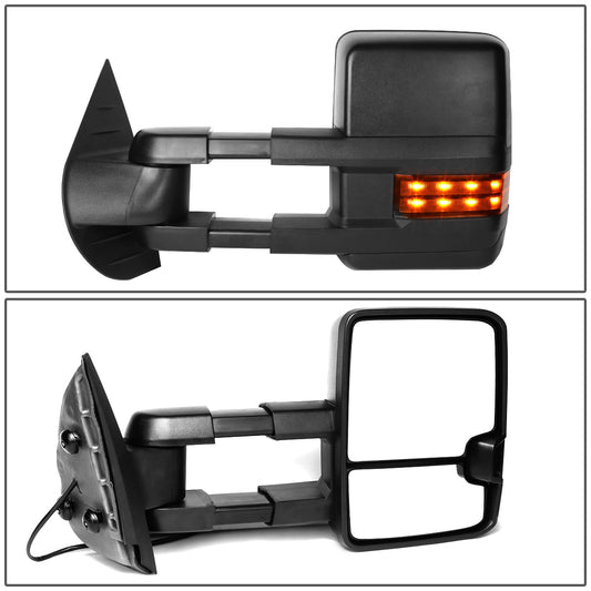 Manual Towing Mirrors (Pair)<br>07-13 Chevy Silverado 1500, GMC Sierra 1500