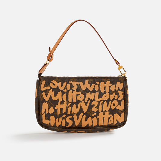 WGACA Louis Vuitton x Stephen Sprouse Pochette - Beige