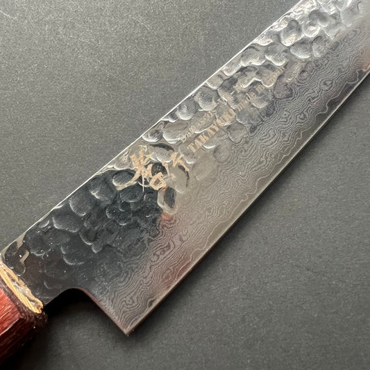 Sujihiki knife, VG10 stainless steel, Damascus Tsuchime finish, Wa handle - Sakai Takayuki