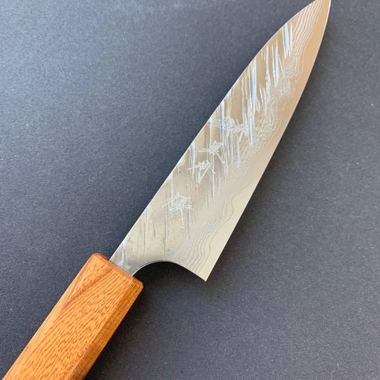 Petty knife, VG10 Stainless steel, tsuchime finish - Yu Kurosaki