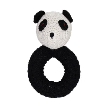 Crochet Ring Rattle Panda
