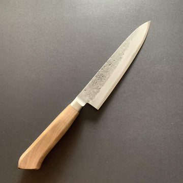 Gyuto knife, Aogami 2 core with stainless steel cladding, nashiji finish - Tadafusa