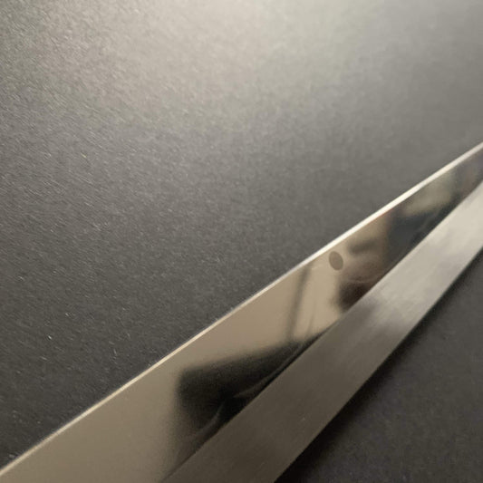 Honyaki Yanagiba knife, Shirogami 2, Mt Fuji hamon - Togashi Kenji