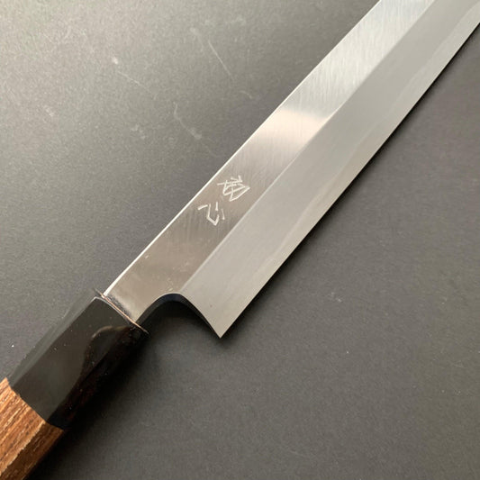 Yanagiba,  shirogami 2, polished finish - Hatsukokoro Shirasagi